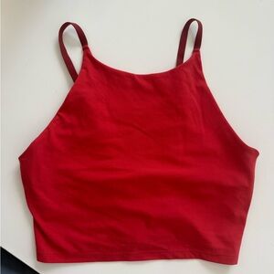 Athleta high neck open back sports bra